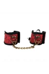 Scandal Handgelenksfesseln Rot-Schwarze Spitzendetails 24,5 cm X 6,5 cm von Kink Wrist Restraint