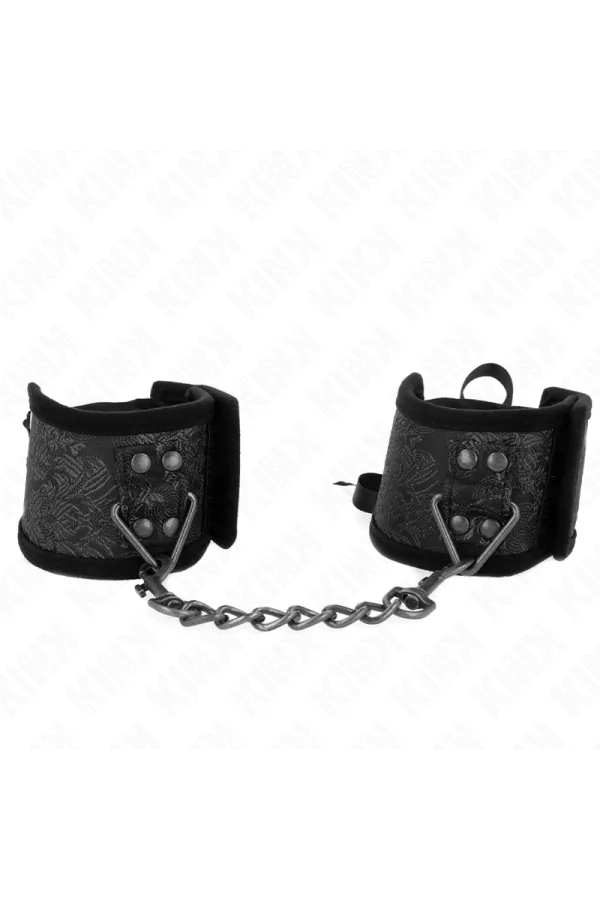 Scandal Handgelenksfesseln Schwarze Spitzendetails 24,5 cm X 6,5 cm von Kink Wrist Restraint