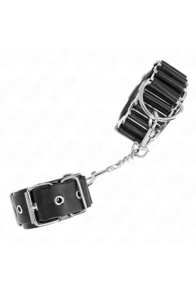 Scharnierähnliche Dünne Handgelenkfesseln Schwarz verstellbar 16-22 cm X 3,5 cm von Kink Wrist Restraint