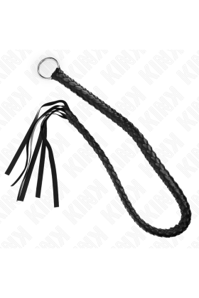 Schlangenpeitsche mit Schwarzem Handring 65 cm von Kink Impact & Touch kaufen | Fesselliebe