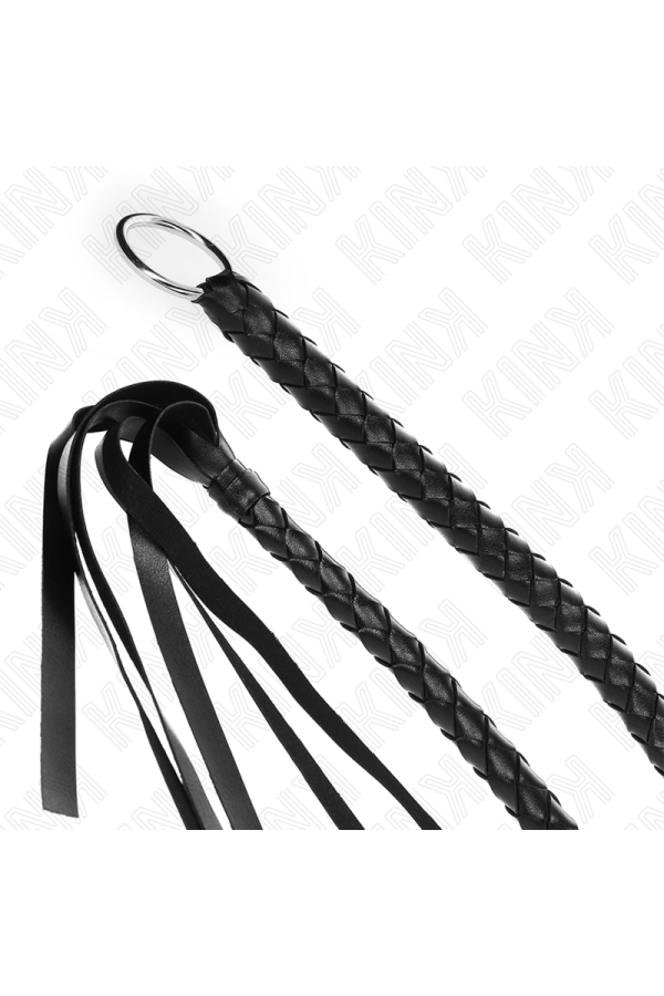 Schlangenpeitsche mit Schwarzem Handring 65 cm von Kink Impact & Touch kaufen | Fesselliebe