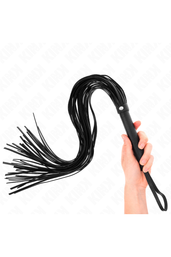 Schwarze Weich-Pvc-Peitsche 70 cm von Kink Impact & Touch kaufen | Fesselliebe