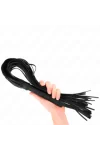 Schwarze Weich-Pvc-Peitsche 70 cm von Kink Impact & Touch