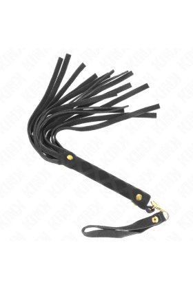 Schwarze Wildleder Mini-Peitsche 30 cm von Kink Impact & Touch kaufen | Fesselliebe