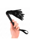 Schwarze Wildleder Mini-Peitsche 30 cm von Kink Impact & Touch