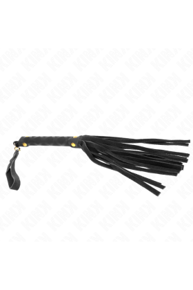 Schwarze Wildleder Mini-Peitsche 30 cm von Kink Impact & Touch kaufen | Fesselliebe