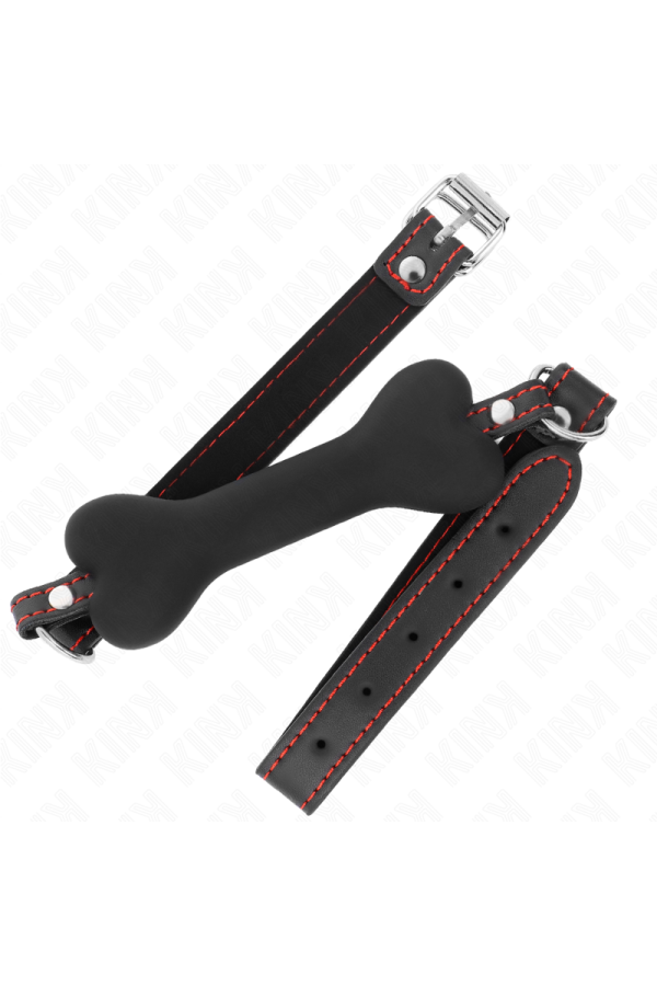Schwarzer Knochen 12 cm Gag 63 X 2 cm von Kink Collar & Gag kaufen | Fesselliebe