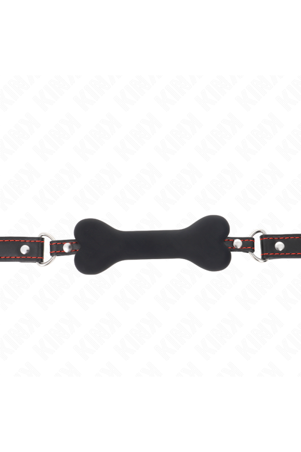 Schwarzer Knochen 12 cm Gag 63 X 2 cm von Kink Collar & Gag kaufen | Fesselliebe