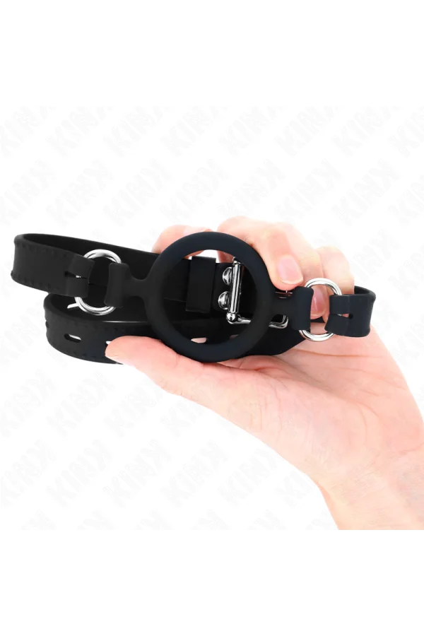 Silikon O-Ring 5 cm Knebel 56 cm von Kink Collar & Gag