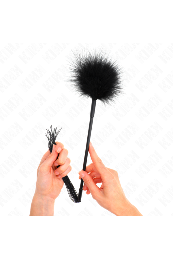Silikonpeitsche mit Federn Zum Kitzeln 47 cm von Kink Impact & Touch kaufen | Fesselliebe