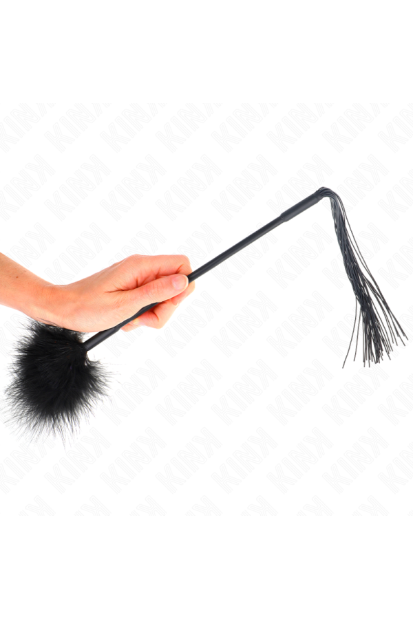 Silikonpeitsche mit Federn Zum Kitzeln 47 cm von Kink Impact & Touch kaufen | Fesselliebe
