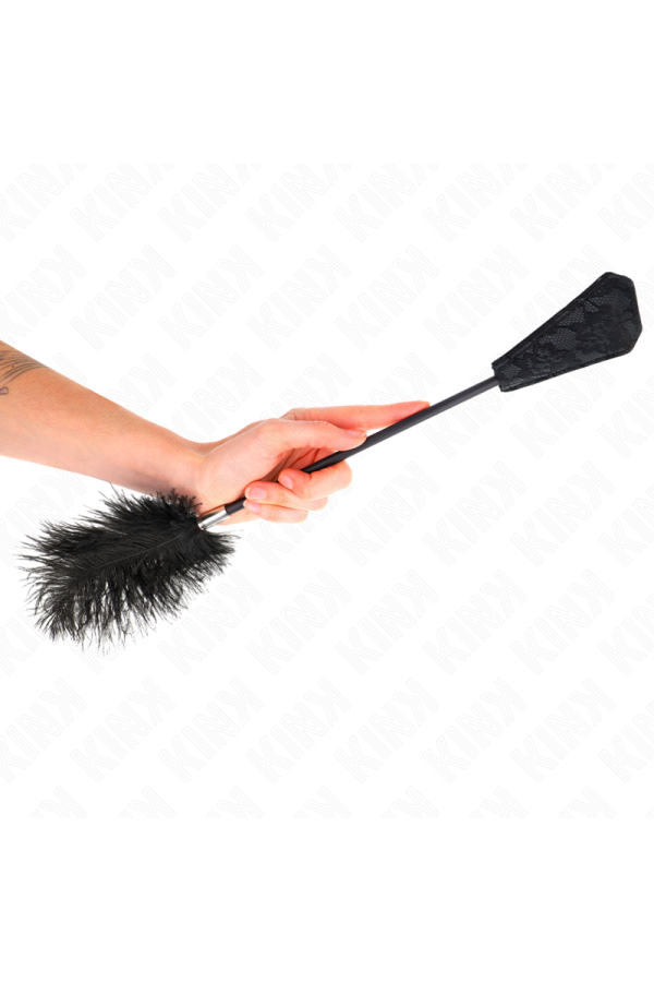Straussenfedern Zum Kitzeln mit Spitzenpalette 56 cm von Kink Impact & Touch kaufen | Fesselliebe
