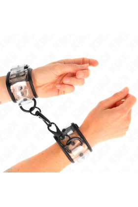 Transparent Handgelenkmanschetten Verstellbar 18-30 cm X 5,5 cm von Kink Wrist Restraint kaufen | Fesselliebe