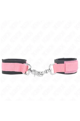 verstellbare Neopren-Handhandfesseln Rosa verstellbar 22-34 cm von Kink Wrist Restraint