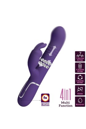 Coale Rabbit Vibrator 4 in 1 Lila von Pretty Love Flirtation kaufen | Fesselliebe