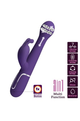 Dejon Rabbit Vibrator 3 in 1 Multifunktions-Lila von Pretty Love Flirtation kaufen | Fesselliebe