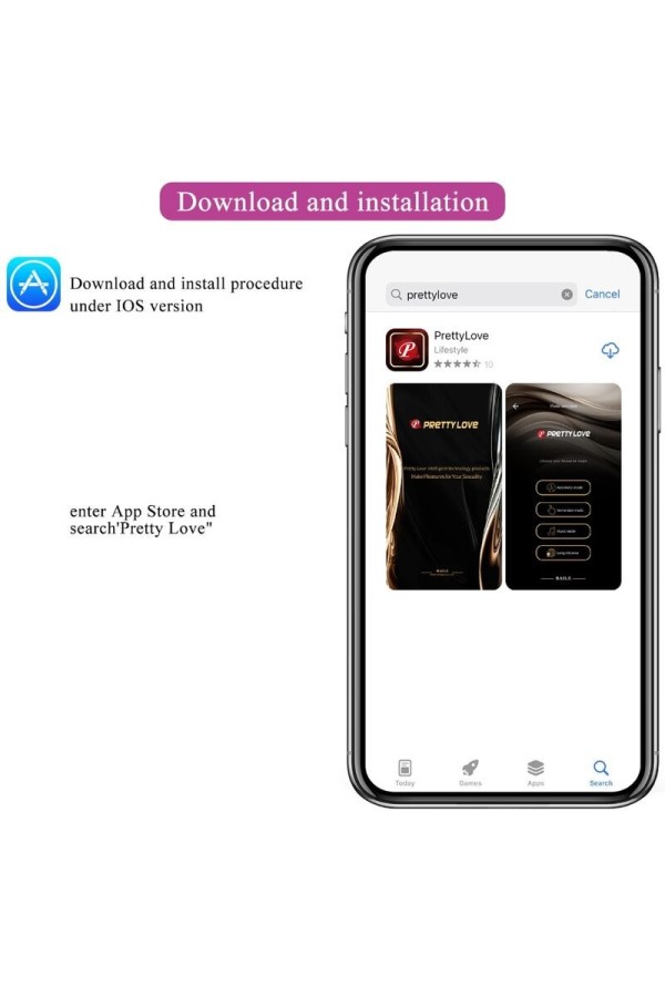 Hector Elektroschock-Vibrator mit kostenloser App Violett von Pretty Love Flirtation kaufen | Fesselliebe