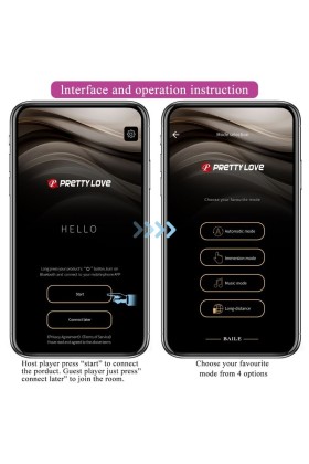 Hector Elektroschock-Vibrator mit kostenloser App Violett von Pretty Love Flirtation kaufen | Fesselliebe