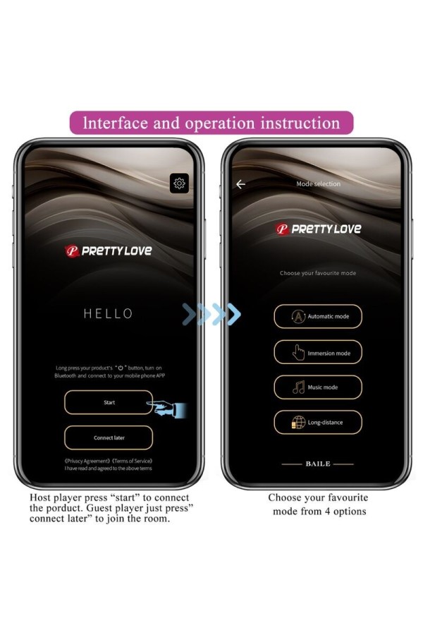 Hector Elektroschock-Vibrator mit kostenloser App Violett von Pretty Love Flirtation kaufen | Fesselliebe