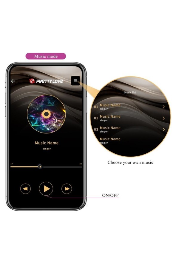 Hector Elektroschock-Vibrator mit kostenloser App Violett von Pretty Love Flirtation kaufen | Fesselliebe