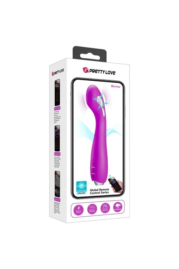 Hector Elektroschock-Vibrator mit kostenloser App Violett von Pretty Love Flirtation kaufen | Fesselliebe