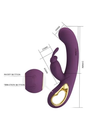 Liam Rabbit Vibrator und G-Punkt-Stimulator Lila von Pretty Love Flirtation