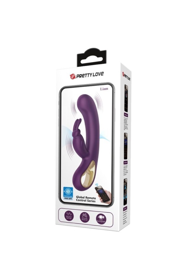 Liam Kaninchen Vibrator und G-Punkt-Stimulator Lila von Pretty Love Flirtation kaufen | Fesselliebe