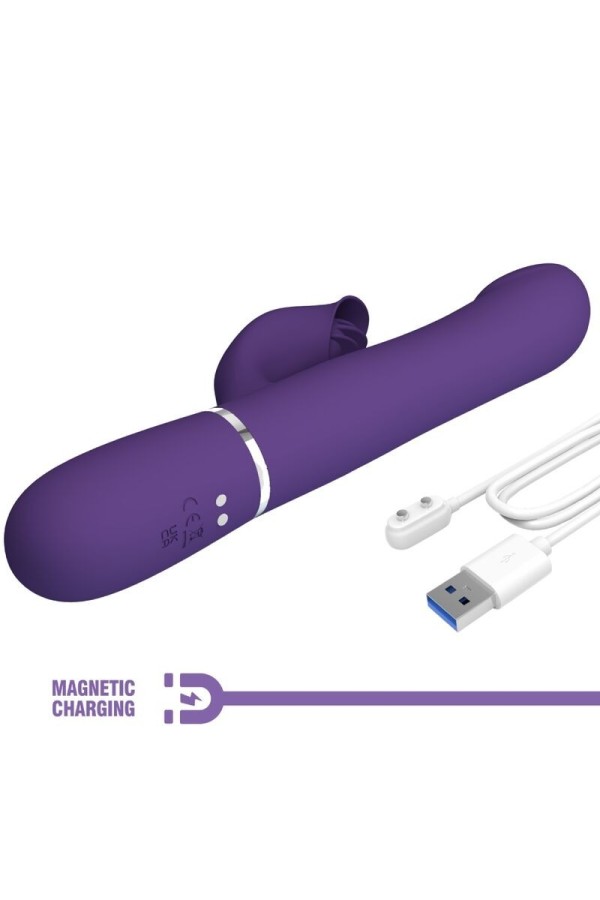 Zalin Rabbit Vibrator Perlen 4 in 1 Lila von Pretty Love Flirtation kaufen | Fesselliebe