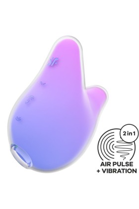 Mermaid Vibes Stimulator & Vibrator Violett und Rosa von Satisfyer Air Pulse kaufen | Fesselliebe