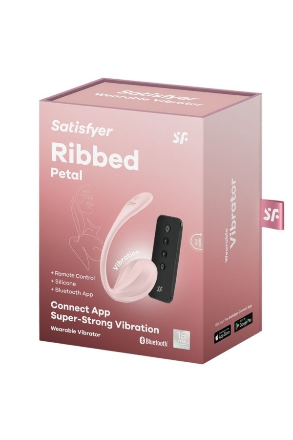 Ribbed Petal G Point mit Fernbedienung Stimulator Rose mit kostenloser App von Satisfyer Partner kaufen | Fesselliebe