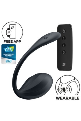 Ribbed Petal G Point Stimulator mit Fernbedienung Schwarz mit kostenloser App von Satisfyer Partner kaufen | Fesselliebe