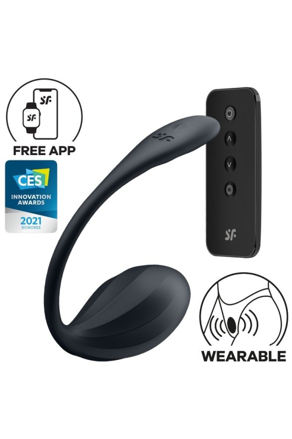 Ribbed Petal G Point Stimulator mit Fernbedienung Schwarz mit kostenloser App von Satisfyer Partner kaufen | Fesselliebe