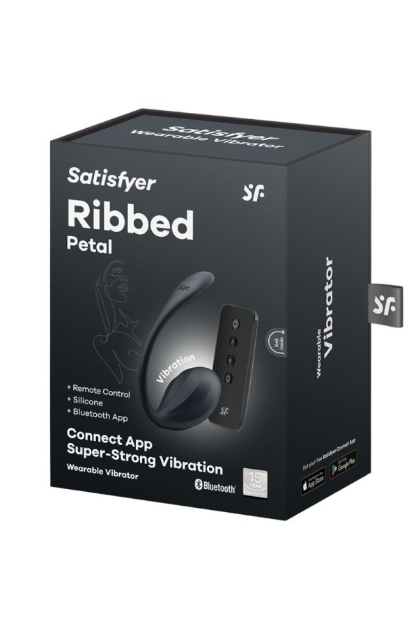 Ribbed Petal G Point Stimulator mit Fernbedienung Schwarz mit kostenloser App von Satisfyer Partner kaufen | Fesselliebe