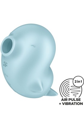 Sassy Seal Stimulator & Vibrator Blau von Satisfyer Air Pulse kaufen | Fesselliebe
