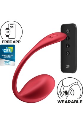 Shiny Petal G Point mit Fernbedienungs Stimulator Rot mit kostenloser App von Satisfyer Partner kaufen | Fesselliebe