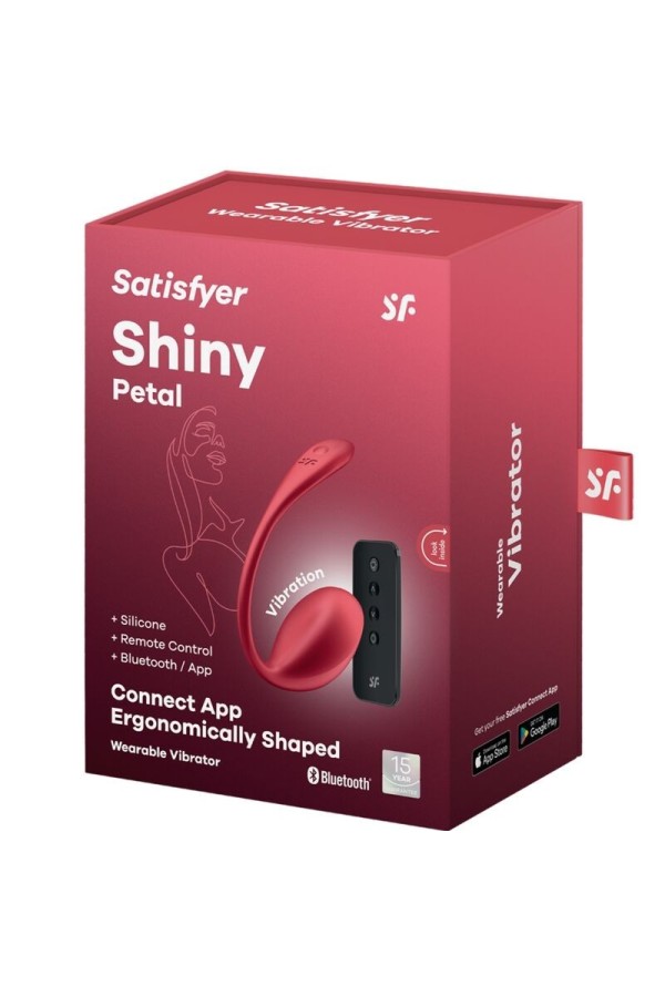 Shiny Petal G Point mit Fernbedienungs Stimulator Rot mit kostenloser App von Satisfyer Partner kaufen | Fesselliebe