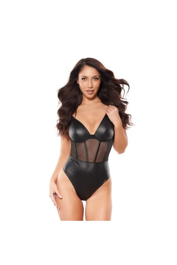 ♥ Body schwarz V-10590 von Axami ♥