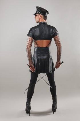 halblanger Rock BOJavier001 schwarz kaufen | Fesselliebe