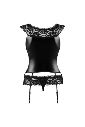 Raven Strapshemd-Set schwarz von Beauty Night Fashion kaufen | Fesselliebe