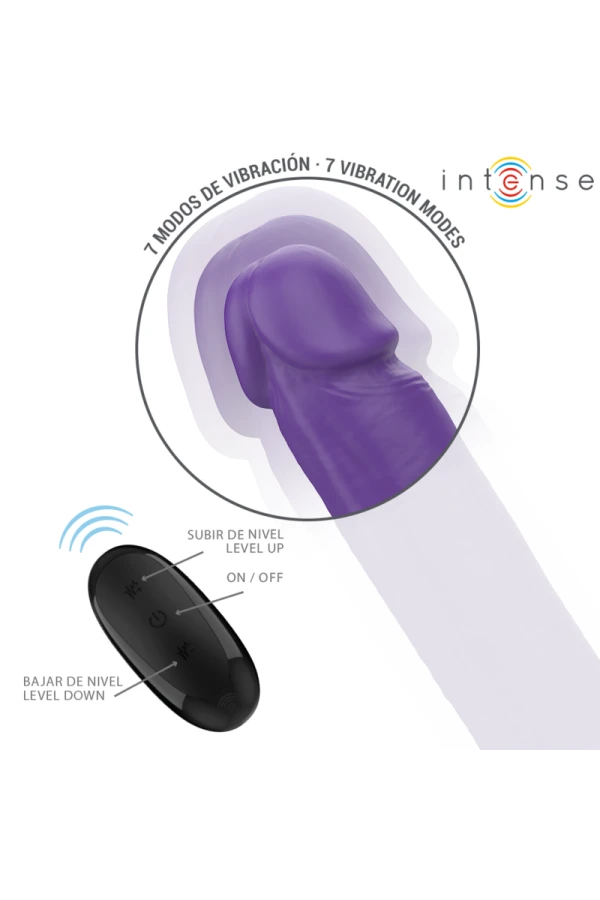 Gunter Dildo Doppelvibrator 40 cm Lila Fernbedienung von Intense Fun