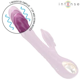 Halle Multifunktionsvibrator mit Delfin-Stimulierender Zunge Lila von Intense Fun