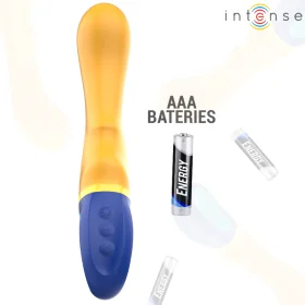 Shaggy G-Spot Vibrator Gelb von Intense Fun