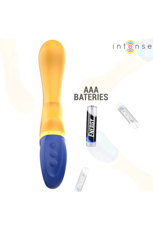 Shaggy G-Spot Vibrator Gelb von Intense Fun