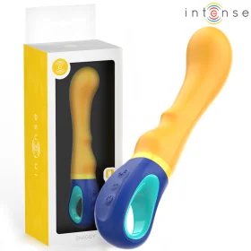 Shaggy G-Spot Vibrator Gelb von Intense Fun