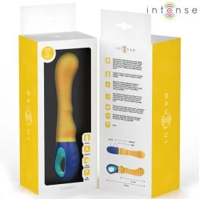 Shaggy G-Spot Vibrator Gelb von Intense Fun