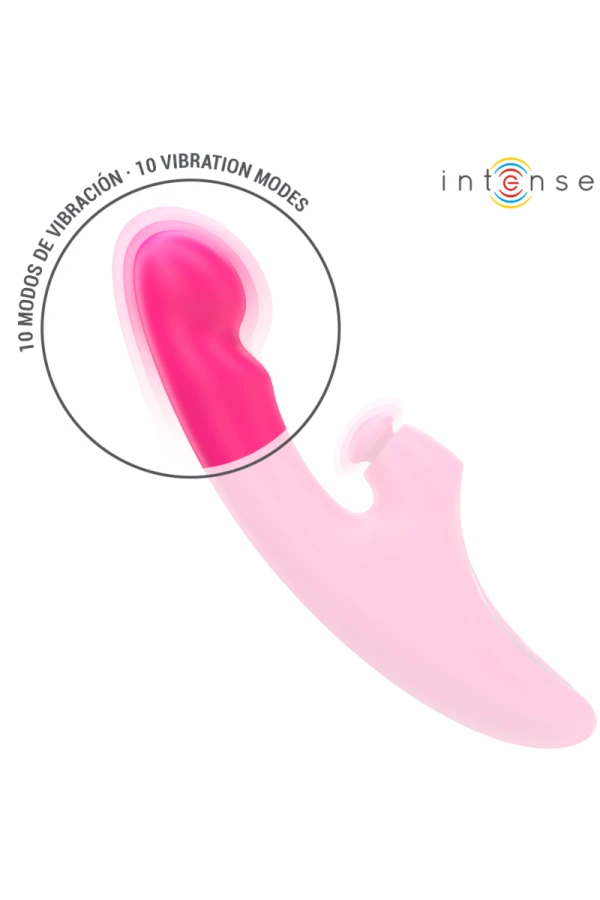 Emi Vibrator 13,5 cm Multifunktion 3 in 1 10 Vibrationen Rosa von Intense Fun