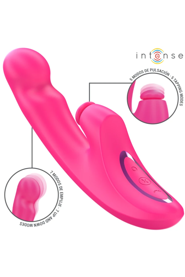 Emi Vibrator 13,5 cm Multifunktion 3 in 1 10 Vibrationen Rosa von Intense Fun