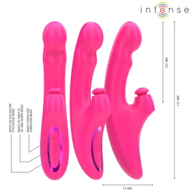 Emi Vibrator 13,5 cm Multifunktion 3 in 1 10 Vibrationen Rosa von Intense Fun