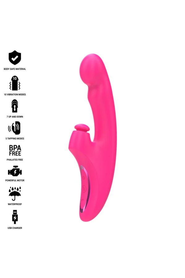 Emi Vibrator 13,5 cm Multifunktion 3 in 1 10 Vibrationen Rosa von Intense Fun