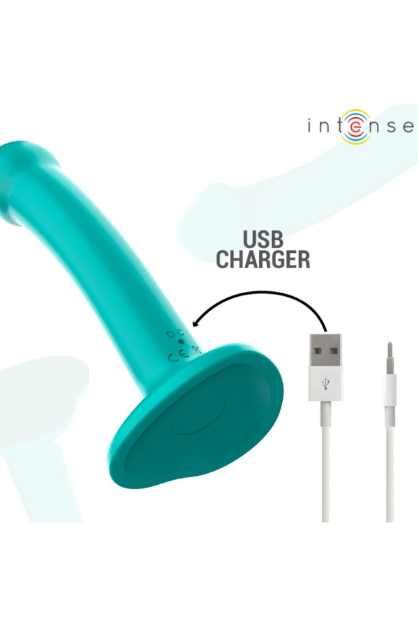 Katie Vibrator mit Saugnäpfen 10 Vibrationen Blau Fernbedienung von Intense Fun